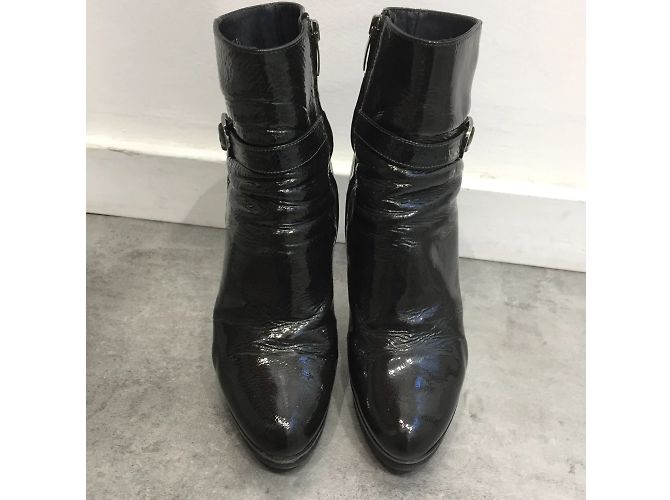 SERGIO ROSSI Botines T.EU 36.5 Cuero charol Negro - vista 2