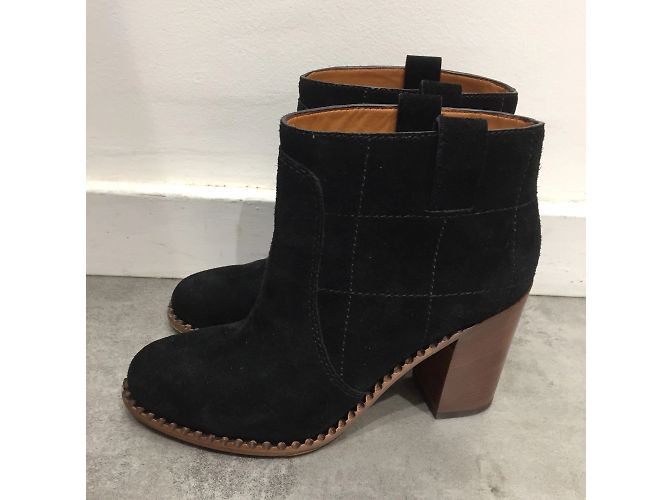 MARC JACOBS Botas de tobillo T.EU 38 Ante Negro - vista 2