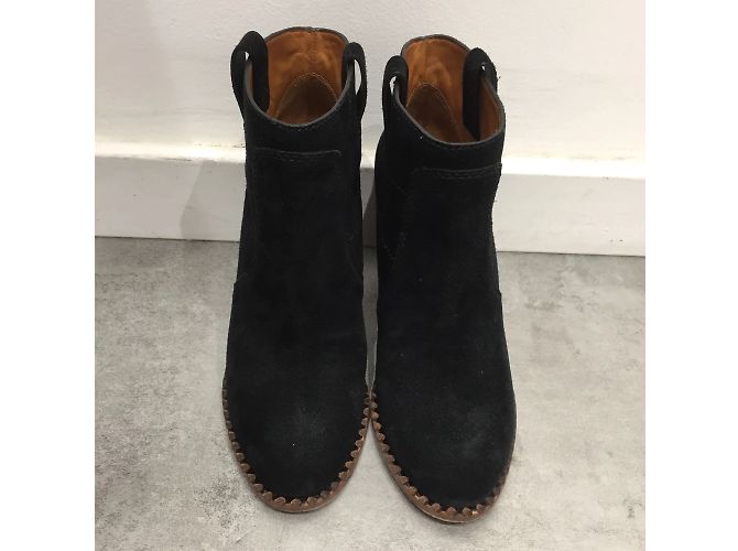 MARC JACOBS Botas de tobillo T.EU 38 Ante Negro - vista 3