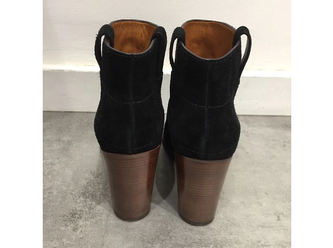 MARC JACOBS Botas de tobillo T.EU 38 Ante Negro - vista 4