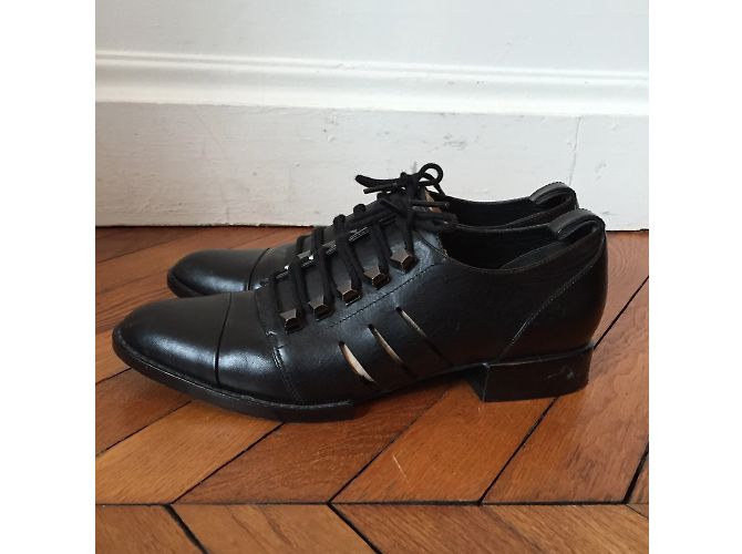 ALEXANDER WANG Schnürer T.EU 37 Leder Schwarz - Ansicht 3