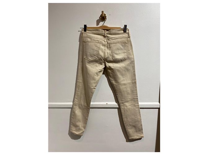 CURRENT ELLIOTT Jeans T.US 27 Cotone Beige - vista 2