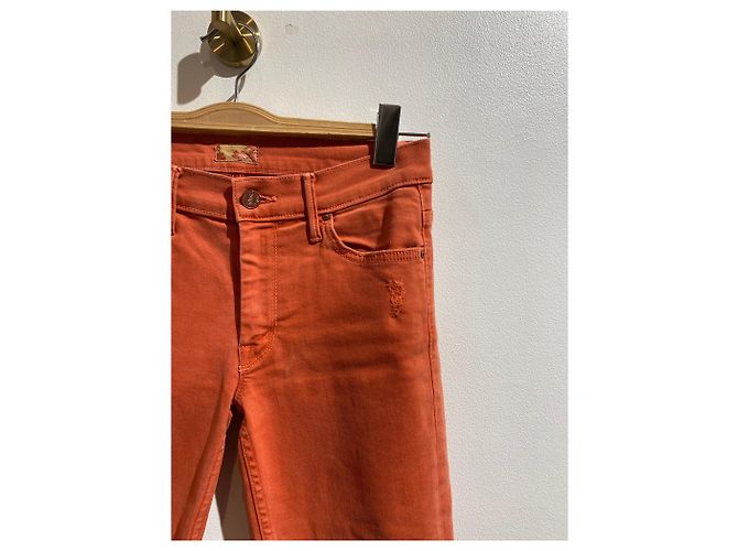 MOTHER Jeans T.US 27 Algodón Naranja - vista 2