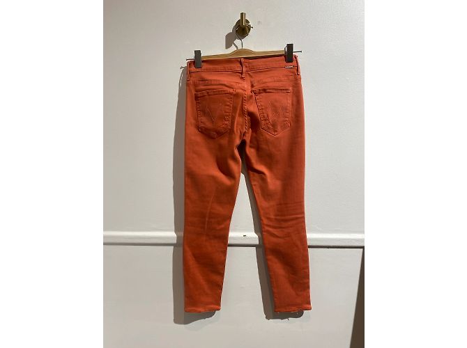 MOTHER Jeans T.US 27 Algodón Naranja - vista 3