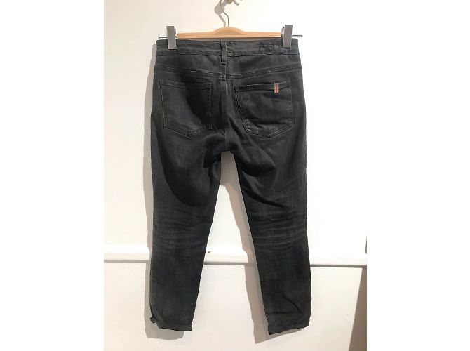 NOTIFY Jeans T.US 25 Cotone Grigio - vista 2
