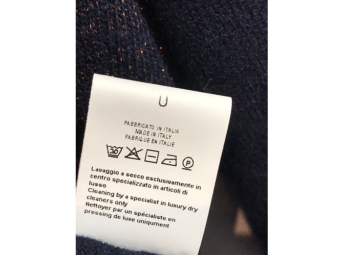 Autre Marque THEN PARIS Strick T. International Einheitsgröße Kaschmir Blau - Ansicht 6