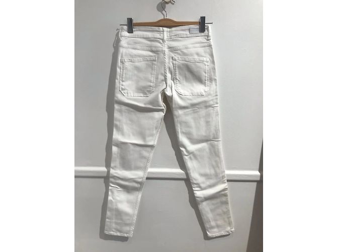 Autre Marque NO FIRMADO / NO FIRMADO Jeans T.US 26 Algodón Blanco - vista 3