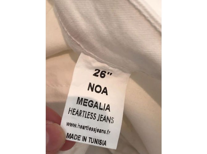 Autre Marque NO FIRMADO / NO FIRMADO Jeans T.US 26 Algodón Blanco - vista 5