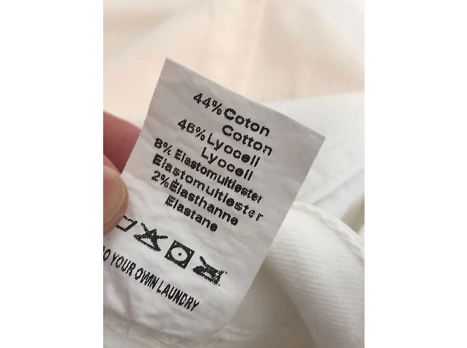 Autre Marque NO FIRMADO / NO FIRMADO Jeans T.US 26 Algodón Blanco - vista 6