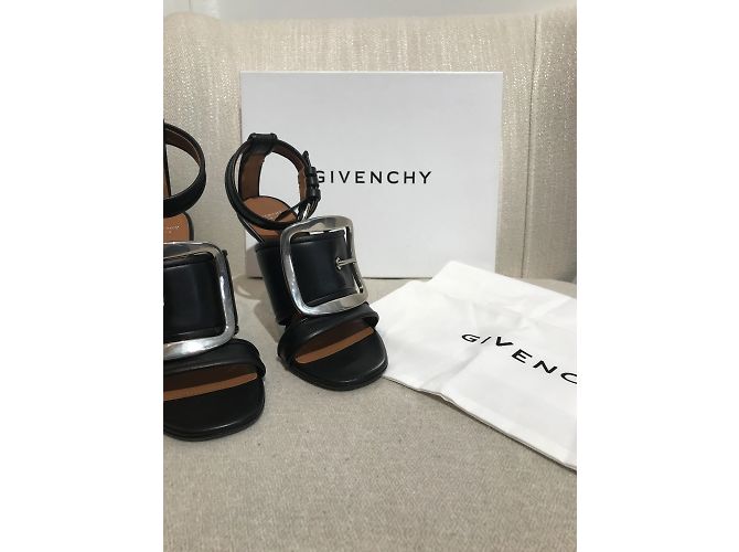 GIVENCHY Sandalen T.EU 36 Leder Schwarz - Ansicht 7