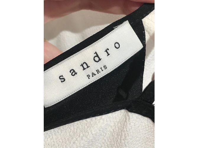 SANDRO Tops T.Internacional M Viscosa Blanco - vista 4