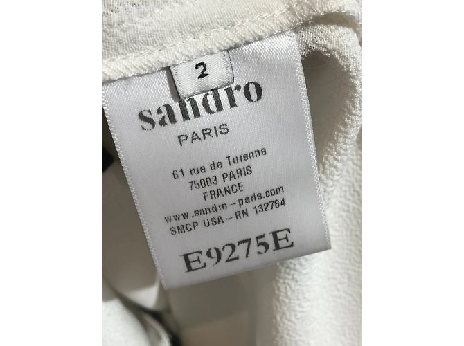 SANDRO Tops T.Internacional M Viscosa Blanco - vista 5