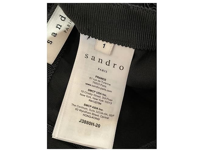 Faldas SANDRO T.International S Algodón Negro - vista 5