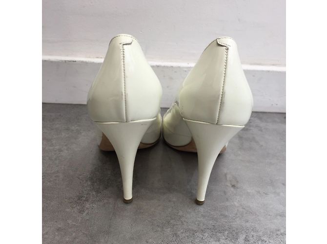 JIMMY CHOO Absätze T.EU 40 Leder Weiß - Ansicht 3