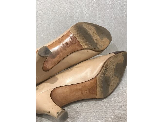 CHANEL Absätze T.EU 37.5 Leder Beige - Ansicht 6