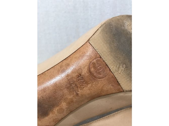 CHANEL Absätze T.EU 37.5 Leder Beige - Ansicht 7
