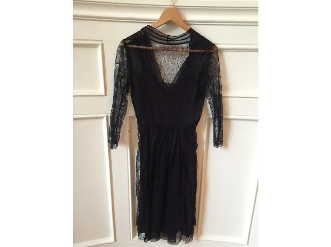 ALBERTA FERRETTI Kleider T.FR 36 Synthetisch Marineblau - Ansicht 3