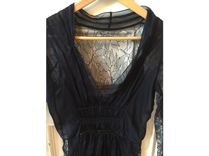 ALBERTA FERRETTI Kleider T.FR 36 Synthetisch Marineblau - Ansicht 4