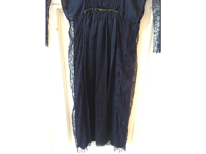 ALBERTA FERRETTI Kleider T.FR 36 Synthetisch Marineblau - Ansicht 5