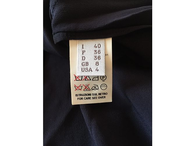 ALBERTA FERRETTI Kleider T.FR 36 Synthetisch Marineblau - Ansicht 6