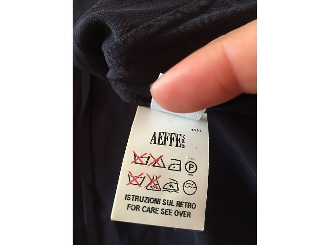 ALBERTA FERRETTI Kleider T.FR 36 Synthetisch Marineblau - Ansicht 7