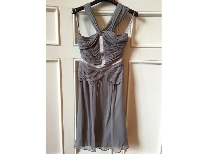 BURBERRY Kleider T.FR 36 Seide Grau - Ansicht 2