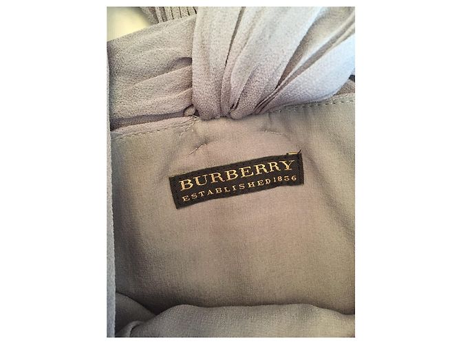 BURBERRY Kleider T.FR 36 Seide Grau - Ansicht 3