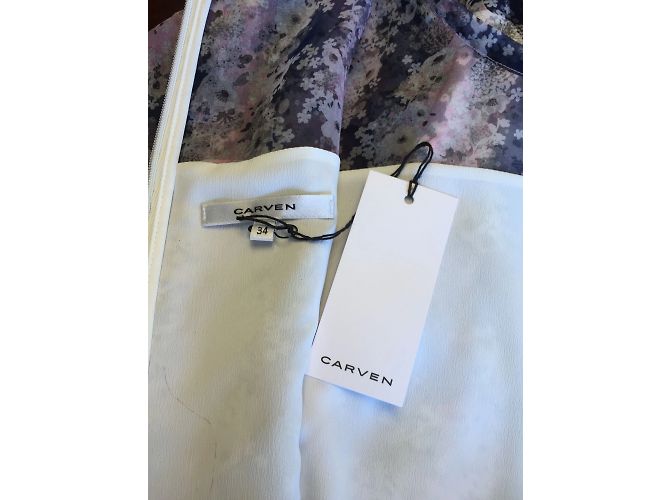 CARVEN Kleider T.FR 34 Seide Mehrfarben - Ansicht 4