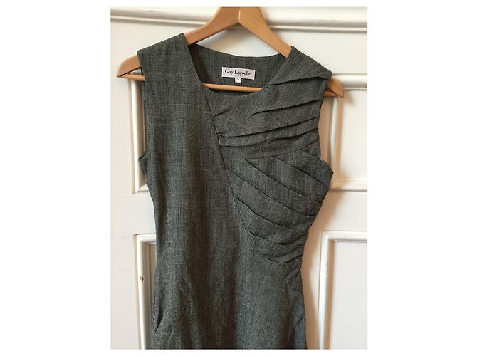 GUY LAROCHE Kleider T.FR 36 Wolle Grau - Ansicht 3