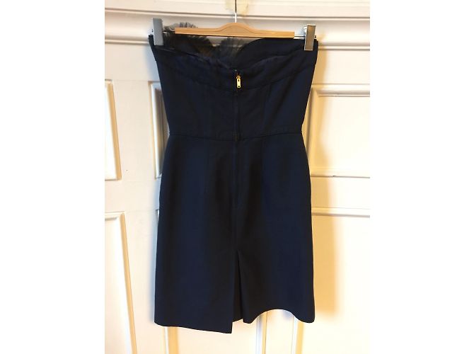Vestido MARC JACOBS T.FR 36 Algodón Azul marino - vista 4