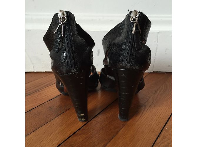 Alaïa Sandali ALAIA T.EU 36.5 Pelle Nero - vista 4