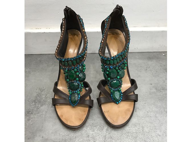 Sandali GIUSEPPE ZANOTTI T.EU 36 Pelle Marrone - vista 2