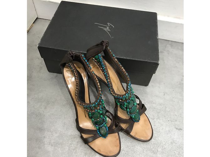 Sandali GIUSEPPE ZANOTTI T.EU 36 Pelle Marrone - vista 6