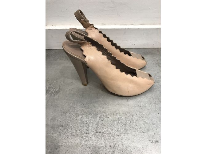 Chloé CHLOE Absätze T.EU 38 Leder Beige - Ansicht 2