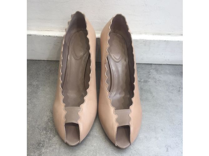 Chloé CHLOE Absätze T.EU 38 Leder Beige - Ansicht 2