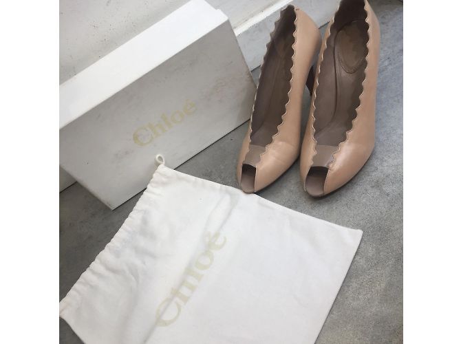 Chloé CHLOE Absätze T.EU 38 Leder Beige - Ansicht 6