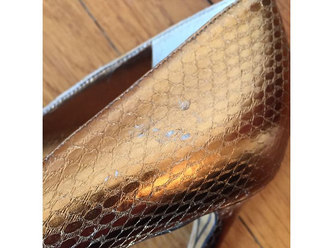 DOLCE & GABBANA Absätze T.EU 39 Leder Golden - Ansicht 6