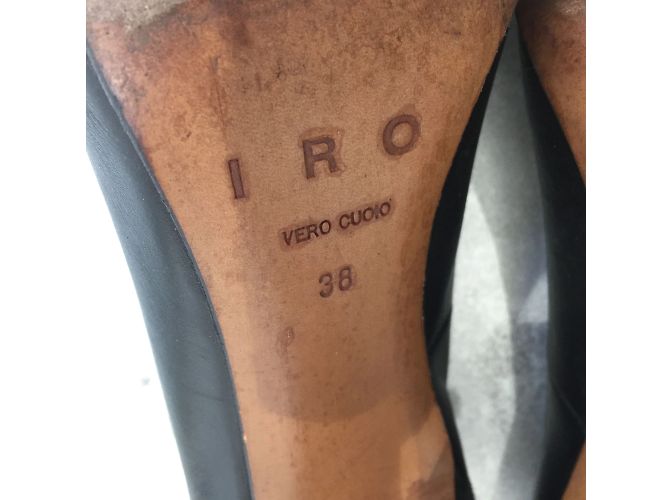 IRO Absätze T.EU 38 Leder Schwarz - Ansicht 6