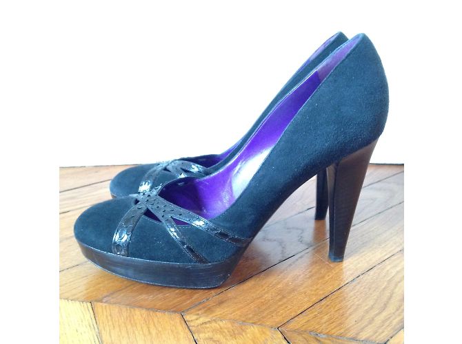SERGIO ROSSI Heels T.EU 38 Suede Black - view 2