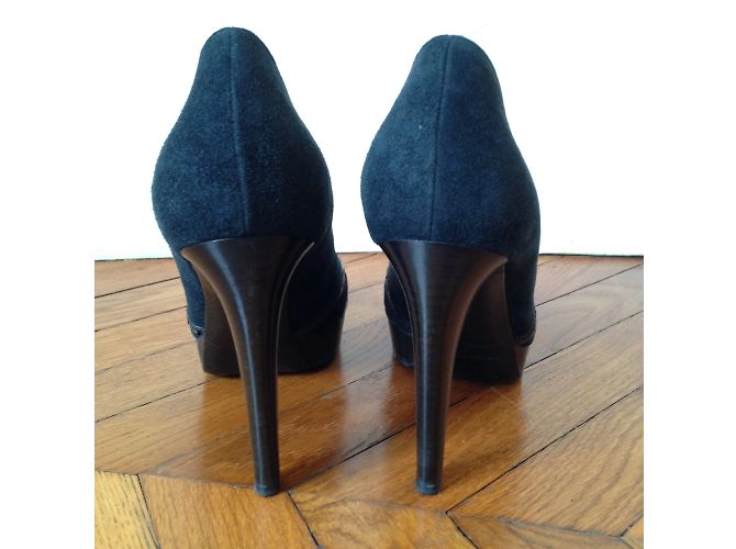 SERGIO ROSSI Heels T.EU 38 Suede Black - view 5