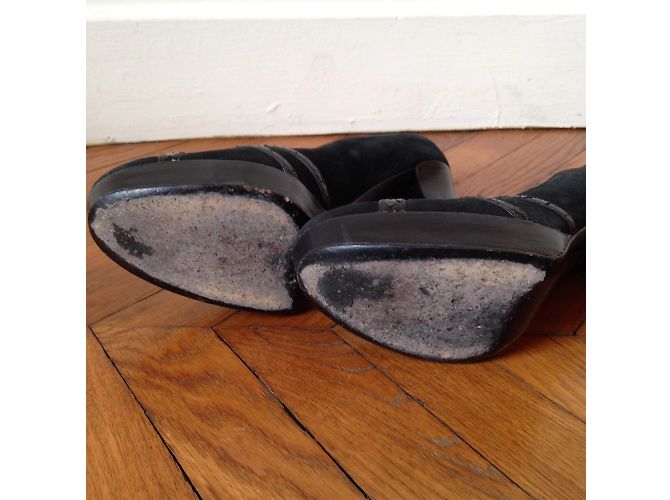 SERGIO ROSSI Heels T.EU 38 Suede Black - view 6