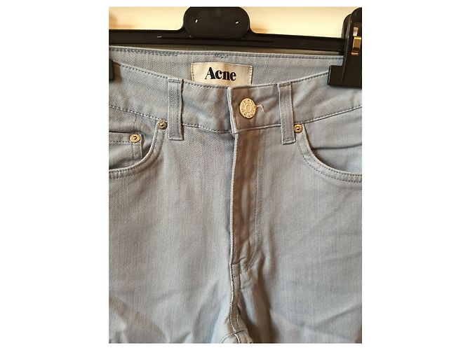 Jeans ACNE STUDIOS T.US 26 Cotone Blu - vista 3