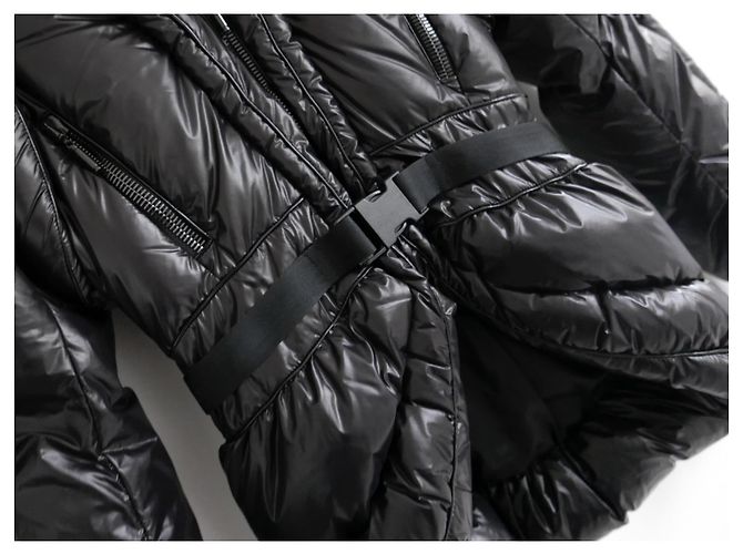 Emanuel Ungaro AW07 Abrigo acolchado escultural negro - vista 6