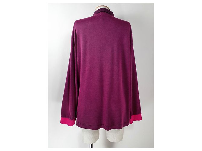 Top de manga larga Bogner morado de algodón XL Rosa Púrpura - vista 4