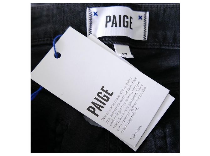 Paige Jeans Vaqueros Paige Verdugo Ultra Skinny. Negro - vista 3