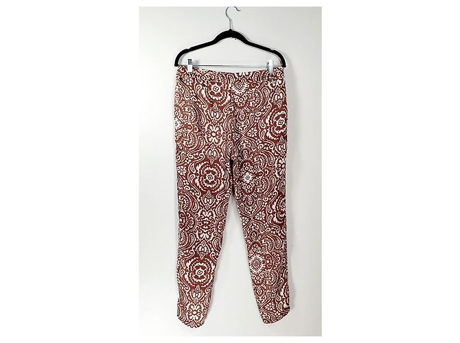 Marella Brown Multicolour Viscose Pants Multiple colors - view 2