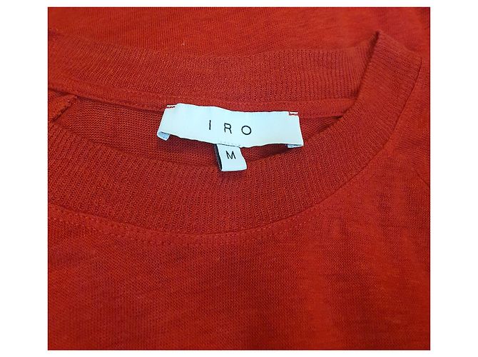 Top Iro de lino rojo M Roja - vista 6