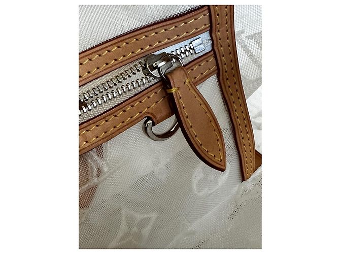 Borsa Louis Vuitton Transparency Lockit East West Bianco - vista 10