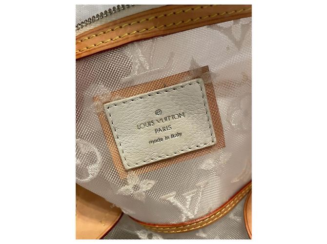 Borsa Louis Vuitton Transparency Lockit East West Bianco - vista 2
