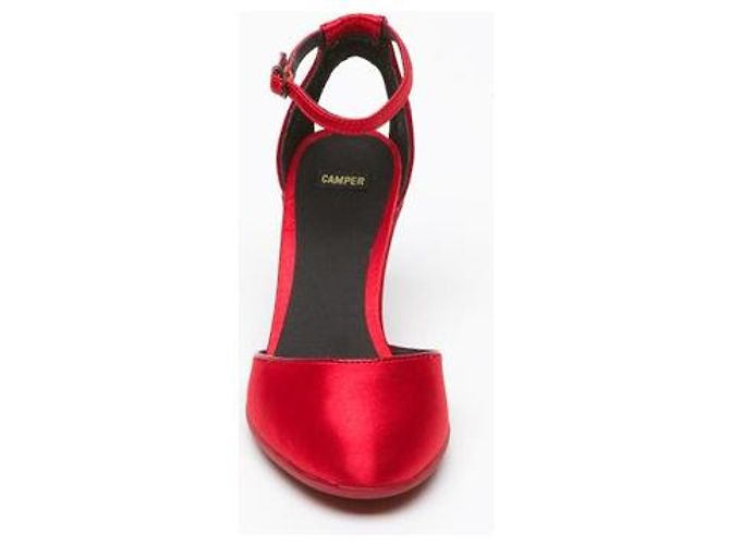 Autre Marque Camper Satin Pumps Rot 7cm Absatz Größe 39 - Ansicht 2